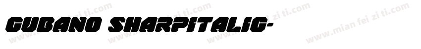 cubano sharpitalic字体转换